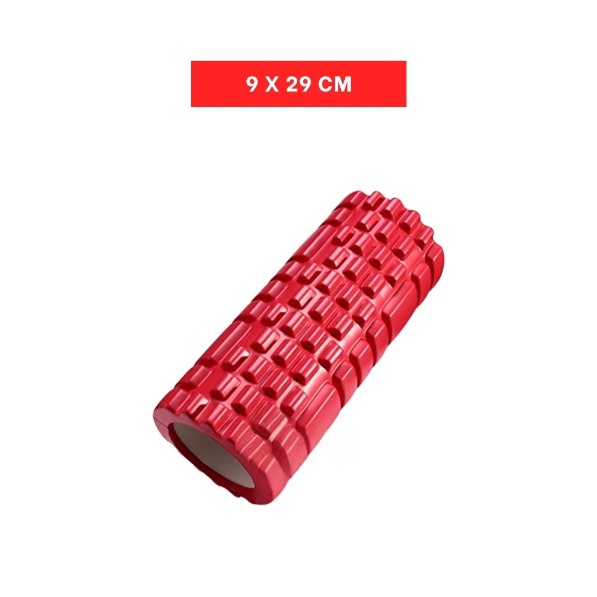 PACK12 TUBO DE MASAJE 29X9 EN ROJO DURABLE PARA EJERCICIO EN HOGAR Y+REGALO STICKER - 4