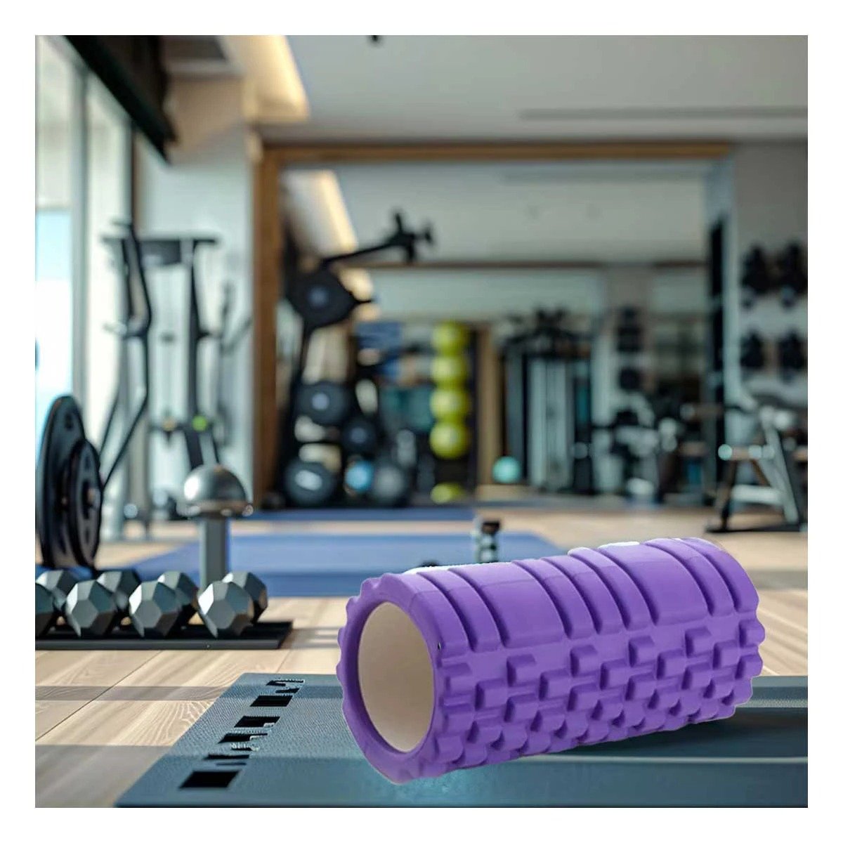 PACK12 CILINDRO ROLLER 29X9 EN MORADO PRACTICO PARA MASAJES Y FITNESS - 3