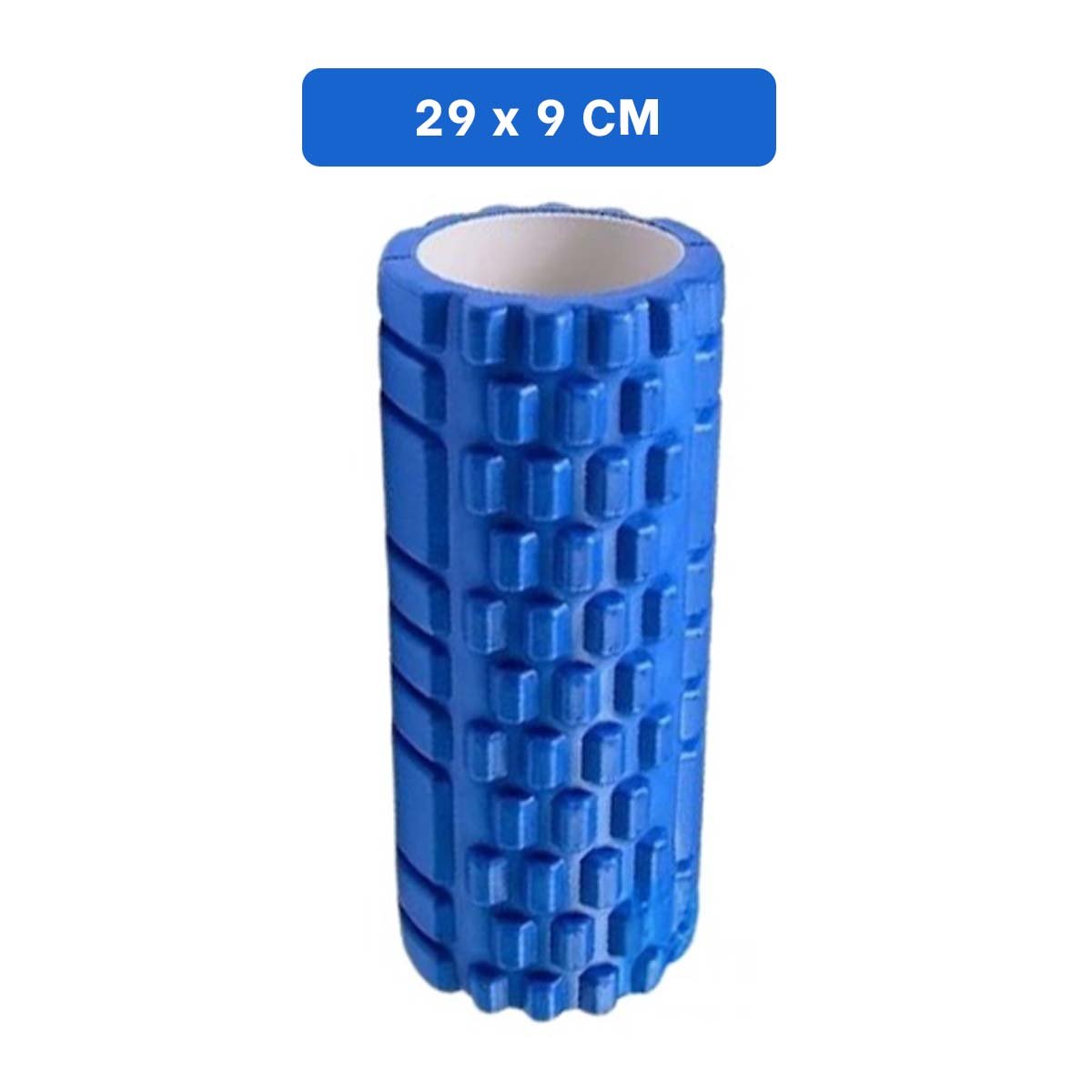 PACK2 ESPUMA ROLLER 29X9 EN AZUL PORTATIL PARA MASAJE Y RECUPERACION Y+REGALO STICKER - 4