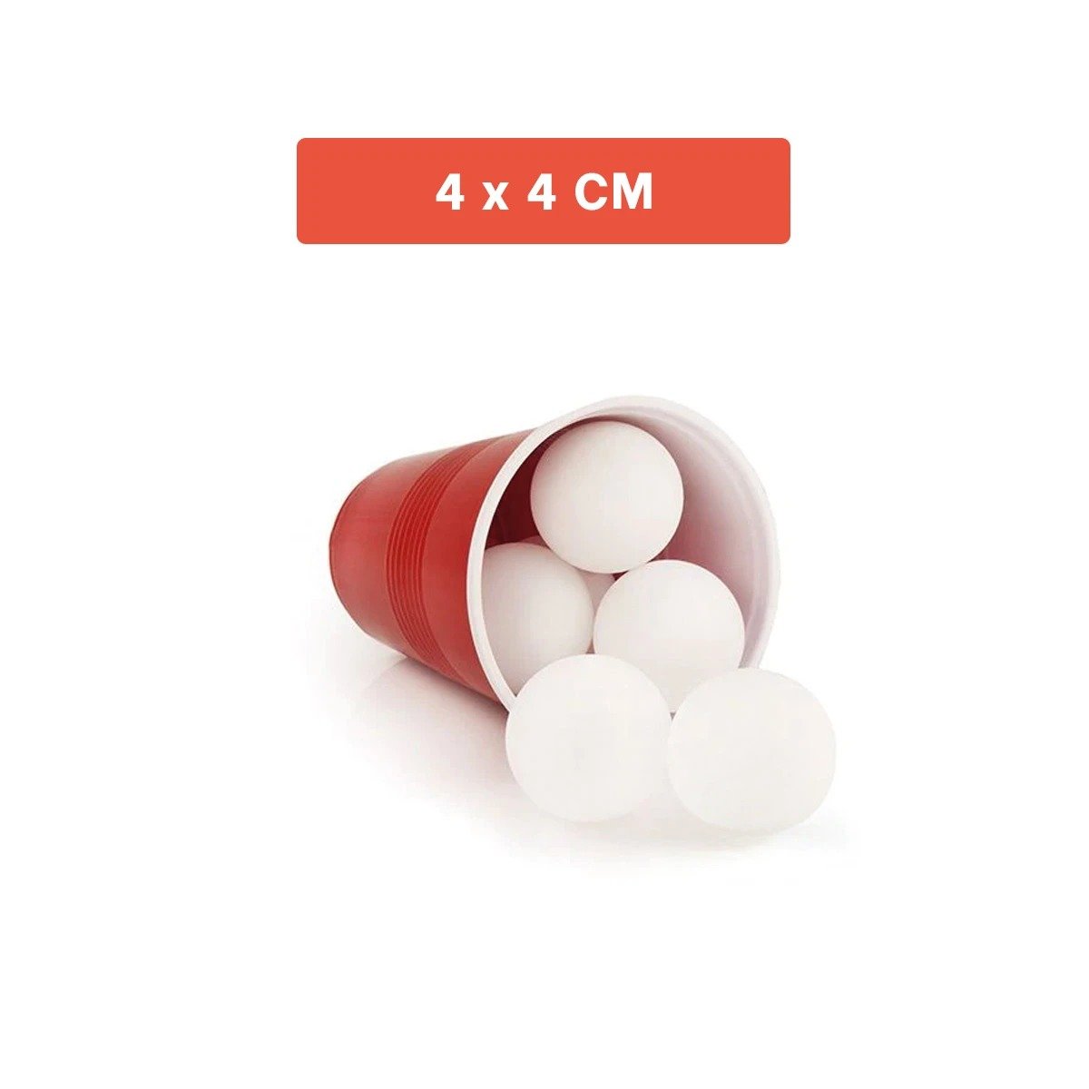 PACK6 SET 60 PELOTAS DE PING PONG BLANCO PARA ENTRENAMIENTO ESCOLAR - 4