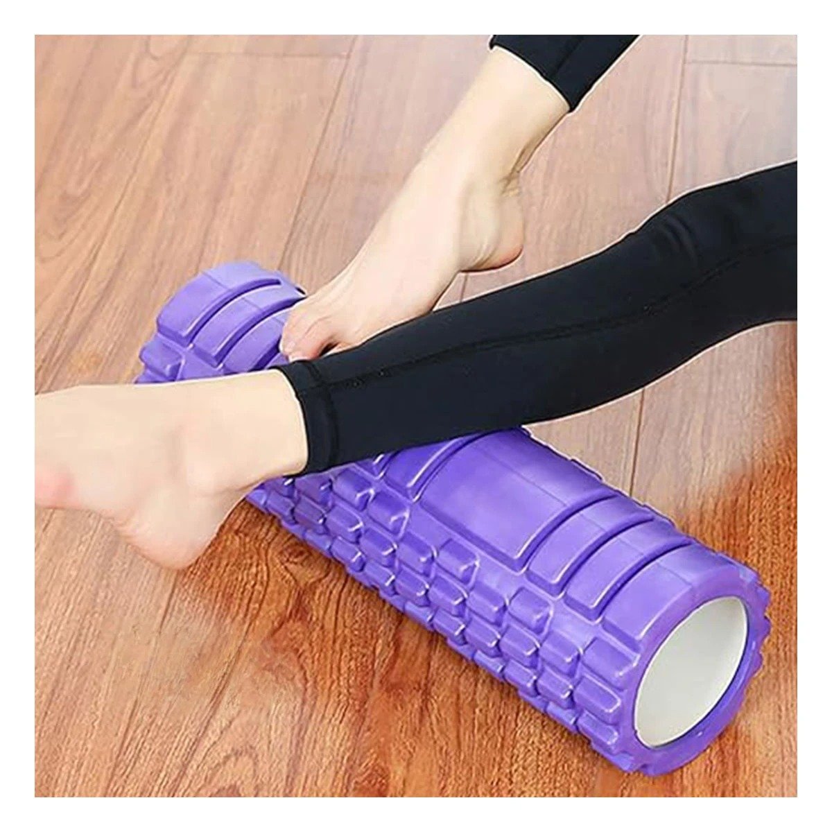 PACK2 TUBO DE MASAJE 29X9 EN MORADO FIRME PARA BIENESTAR Y EJERCICIO Y+PAPEL REGALO - 2