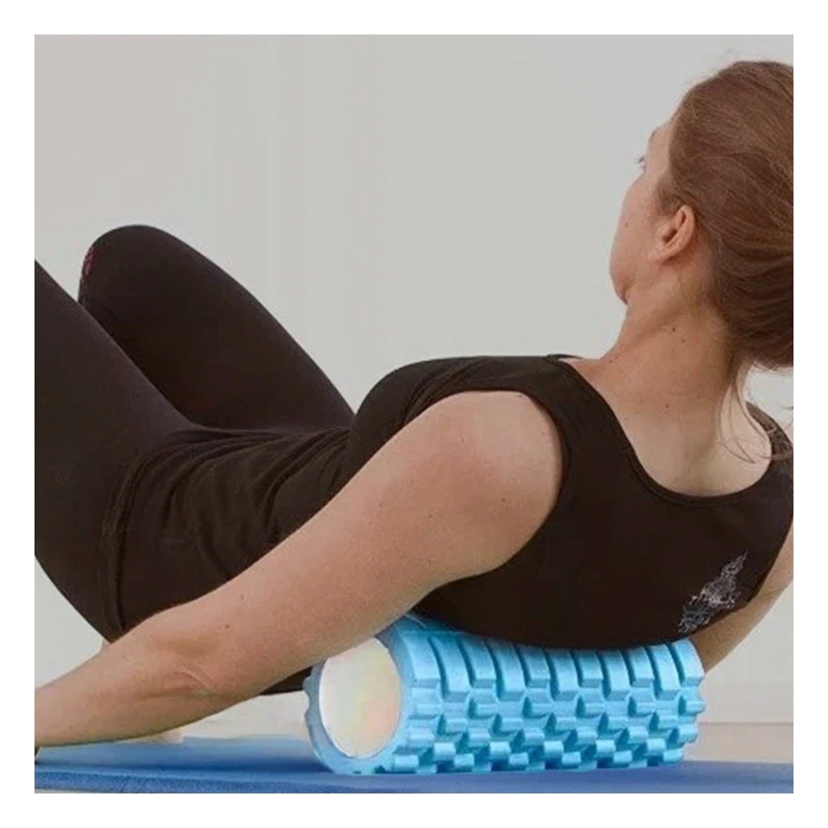PACK2 ROLLO DEPORTIVO 29X9 EN CELESTE DURABLE PARA ESTIRAMIENTO Y ACTIVIDAD FISICA - 5