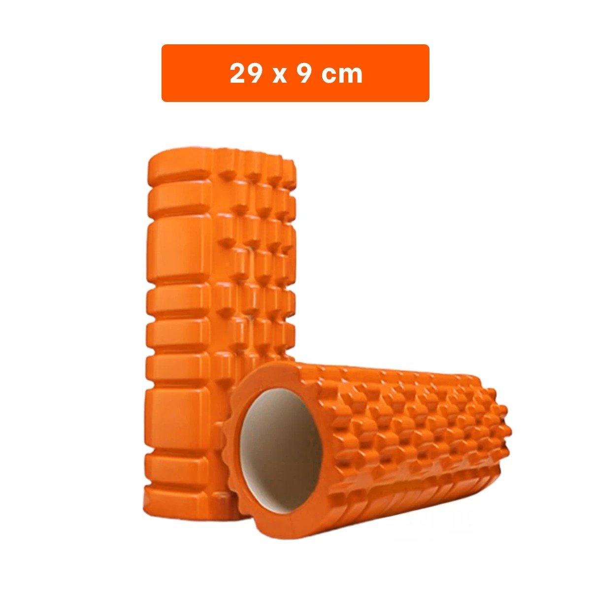 PACK6 ESPUMA ROLLER 29X9 EN ANARANJADO LIVIANO PARA ACTIVIDAD Y BIENESTAR Y+PAPEL REGALO - 4