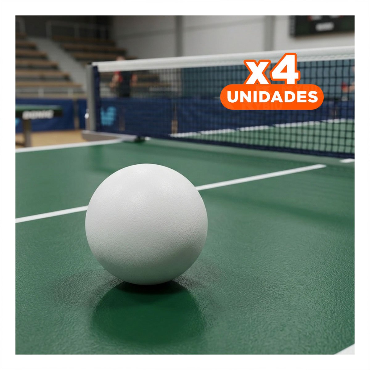 PACK4 KIT 60 PELOTAS DE PING PONG BLANCO PARA JUEGO EN INTERIOR - 1
