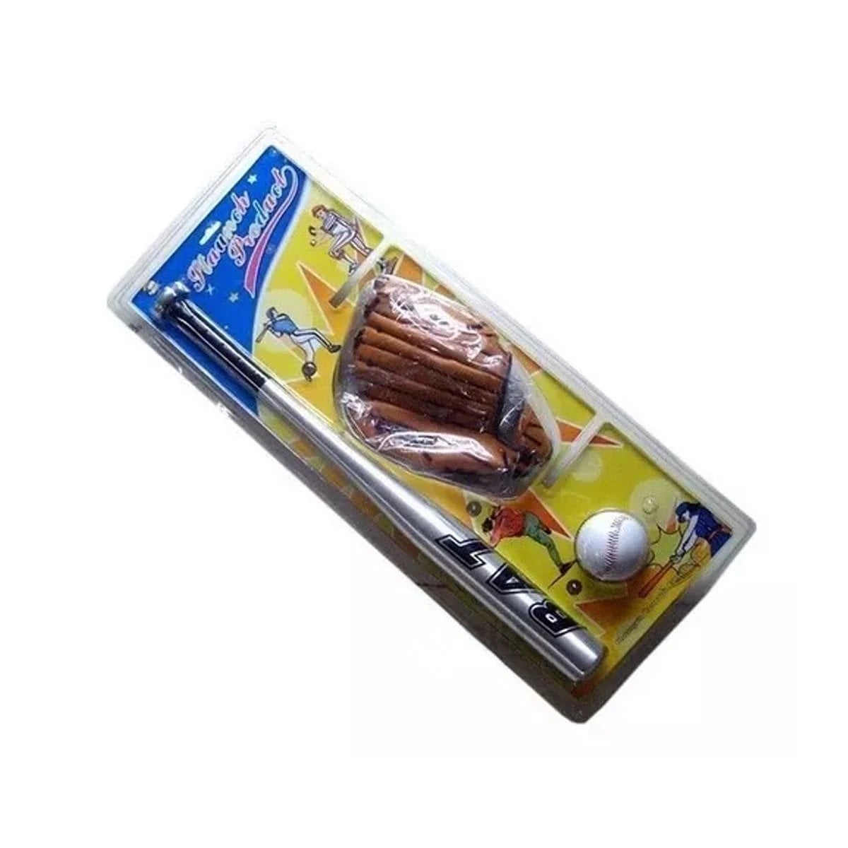 PACK6 PACK DE BEISBOL INFANTIL CON BATE GUANTE Y PELOTA PARA ENTRENAMIENTO Y+REGALO STICKER - 2