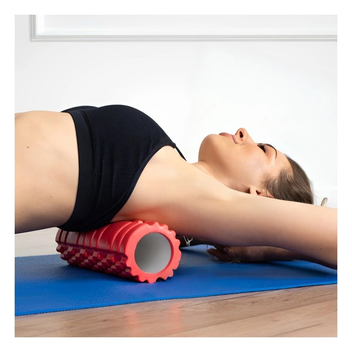 PACK4 RODILLO ROLLER 29X9 EN ROJO VERSATIL PARA YOGA Y ENTRENAMIENTO - 5