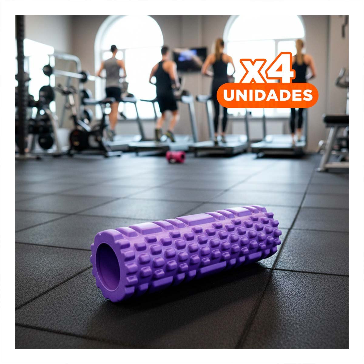 PACK4 RODILLO ROLLER 29X9 EN MORADO VERSATIL PARA YOGA Y ENTRENAMIENTO - 1