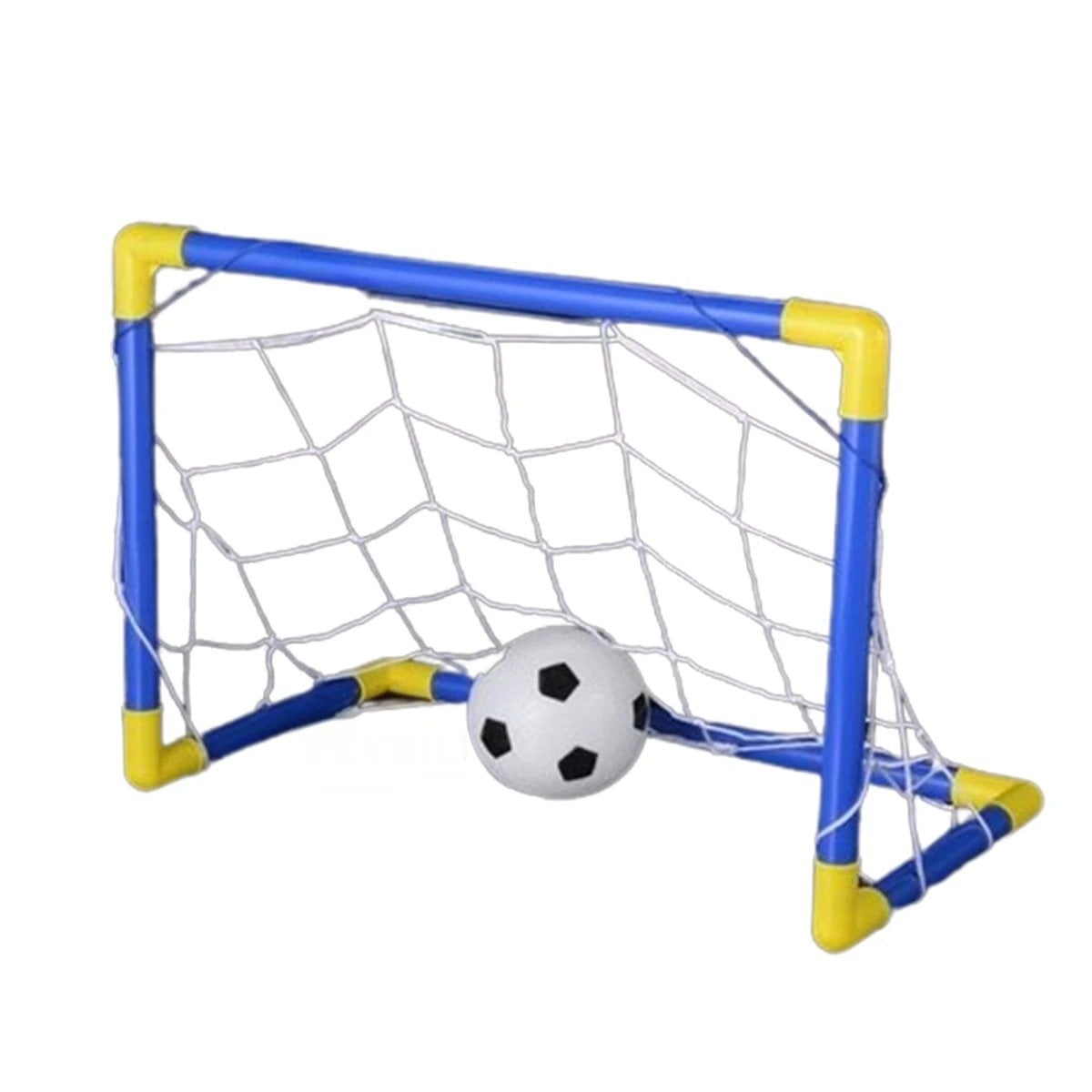 PACK6 ARCO DE FUTBOL MINI 100X60 CM ESTRUCTURA LIVIANA PARA TRANSPORTE Y+REGALO STICKER - 2