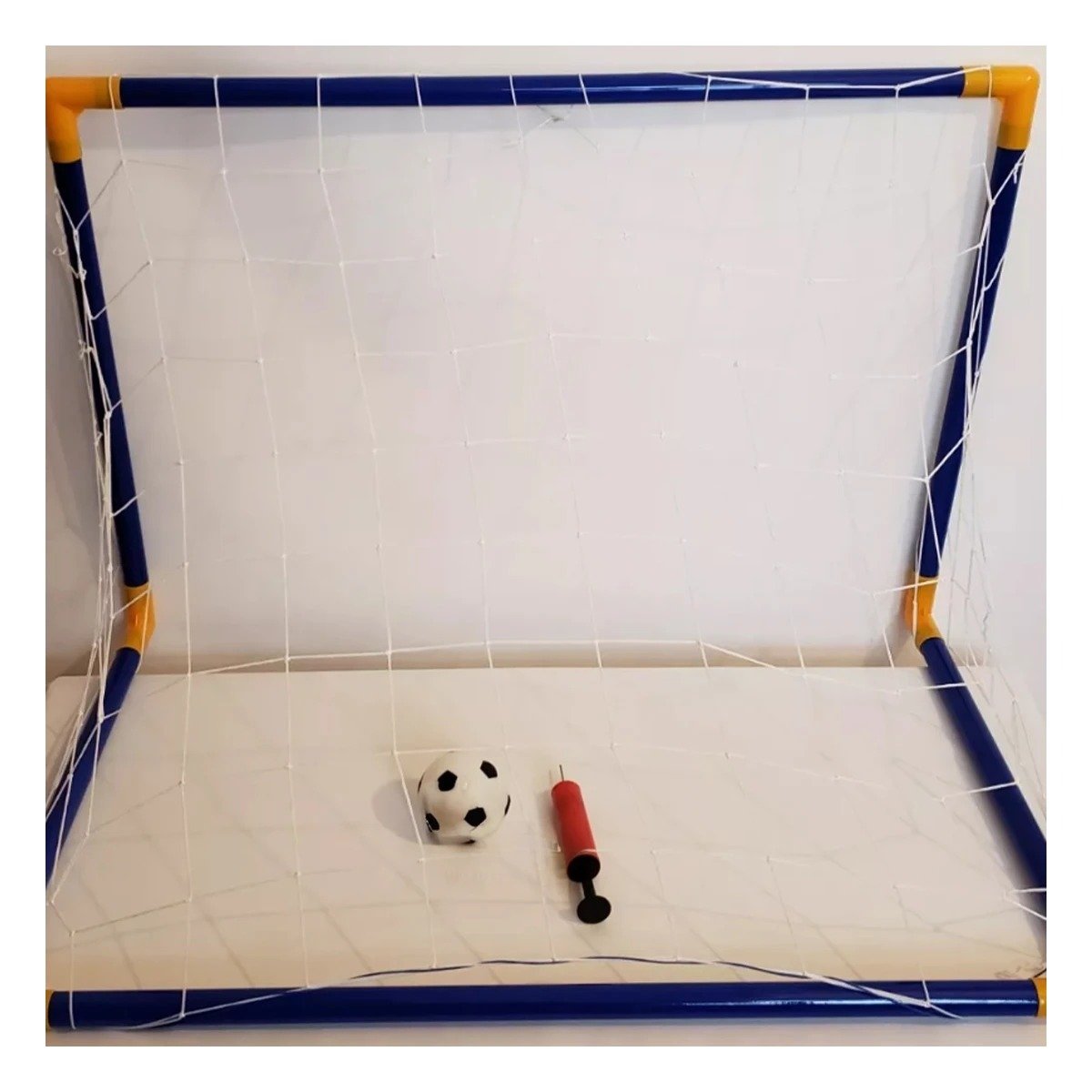 PACK6 ARCO DE FUTBOL MINI 100X60 CM ESTRUCTURA LIVIANA PARA TRANSPORTE Y+REGALO STICKER - 5