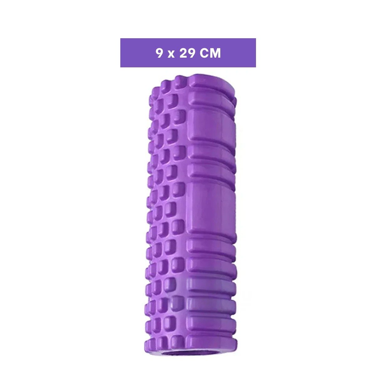 PACK12 TUBO DE MASAJE 29X9 EN MORADO DURABLE PARA EJERCICIO EN HOGAR Y+REGALO STICKER - 4