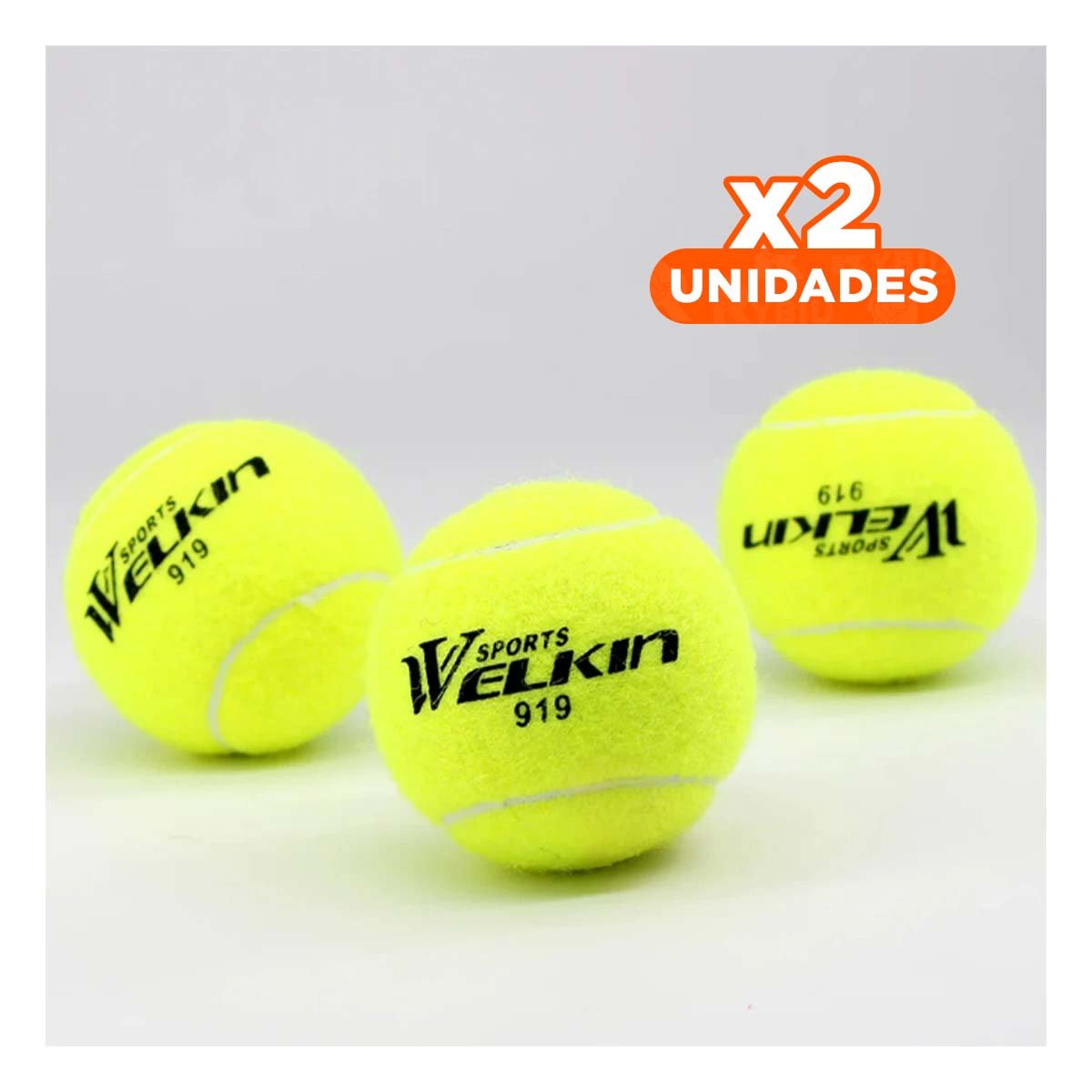 PACK2 LOTE 3 PELOTAS DE TENIS TENNIS BALLS PARA CANCHA DE TENIS Y+REGALO STICKER - 1