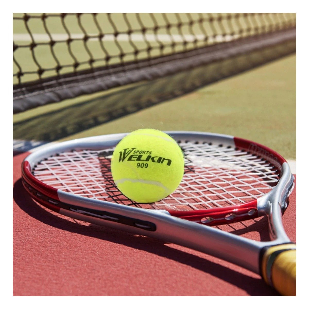 PACK2 LOTE 3 PELOTAS DE TENIS TENNIS BALLS PARA CANCHA DE TENIS Y+REGALO STICKER - 5