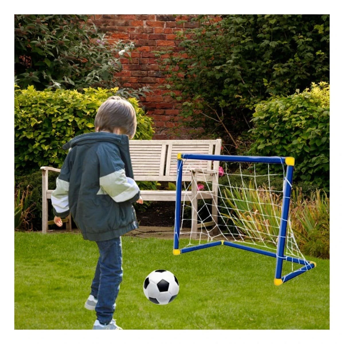 PACK4 ARCO DE FUTBOL MINI 100X60 CM DESMONTABLE PARA JUEGO EN PLAYA - 3