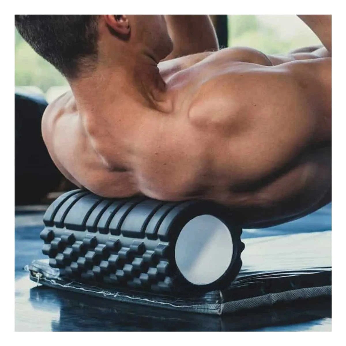 PACK4 RODILLO ROLLER 29X9 EN NEGRO VERSATIL PARA YOGA Y ENTRENAMIENTO - 2