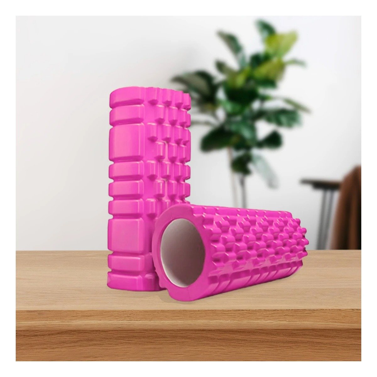 PACK2 ROLLO DEPORTIVO 29X9 EN FUCSIA DURABLE PARA ESTIRAMIENTO Y ACTIVIDAD FISICA - 2