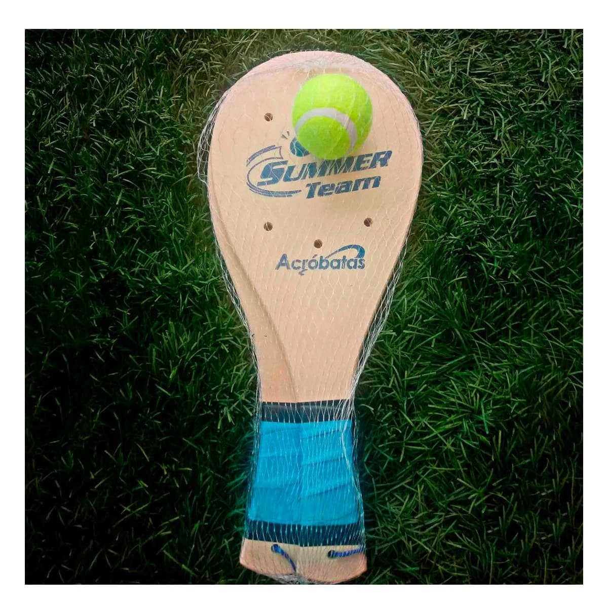 PACK4 RAQUETAS DE PLAYA PARA ADULTO CON PELOTA SET RECREATIVO - 2