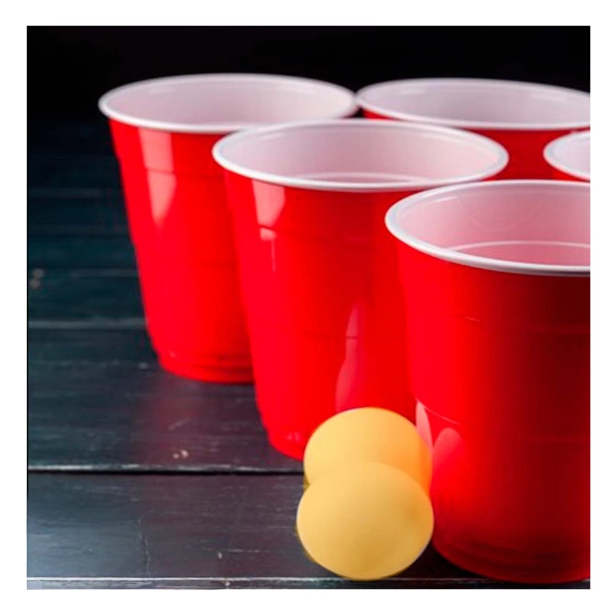 PACK4 PACK DE PING PONG CON VASOS PARA REUNIONES EN INTERIOR Y+REGALO STICKER - 3