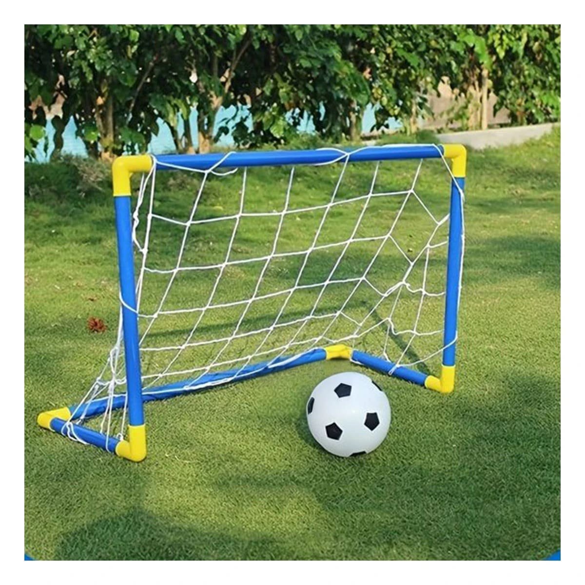 PACK2 PORTICO DE FUTBOL MINI 100X60 CM CON RED PARA ENTRENAMIENTO DIARIO Y+PAPEL REGALO - 5