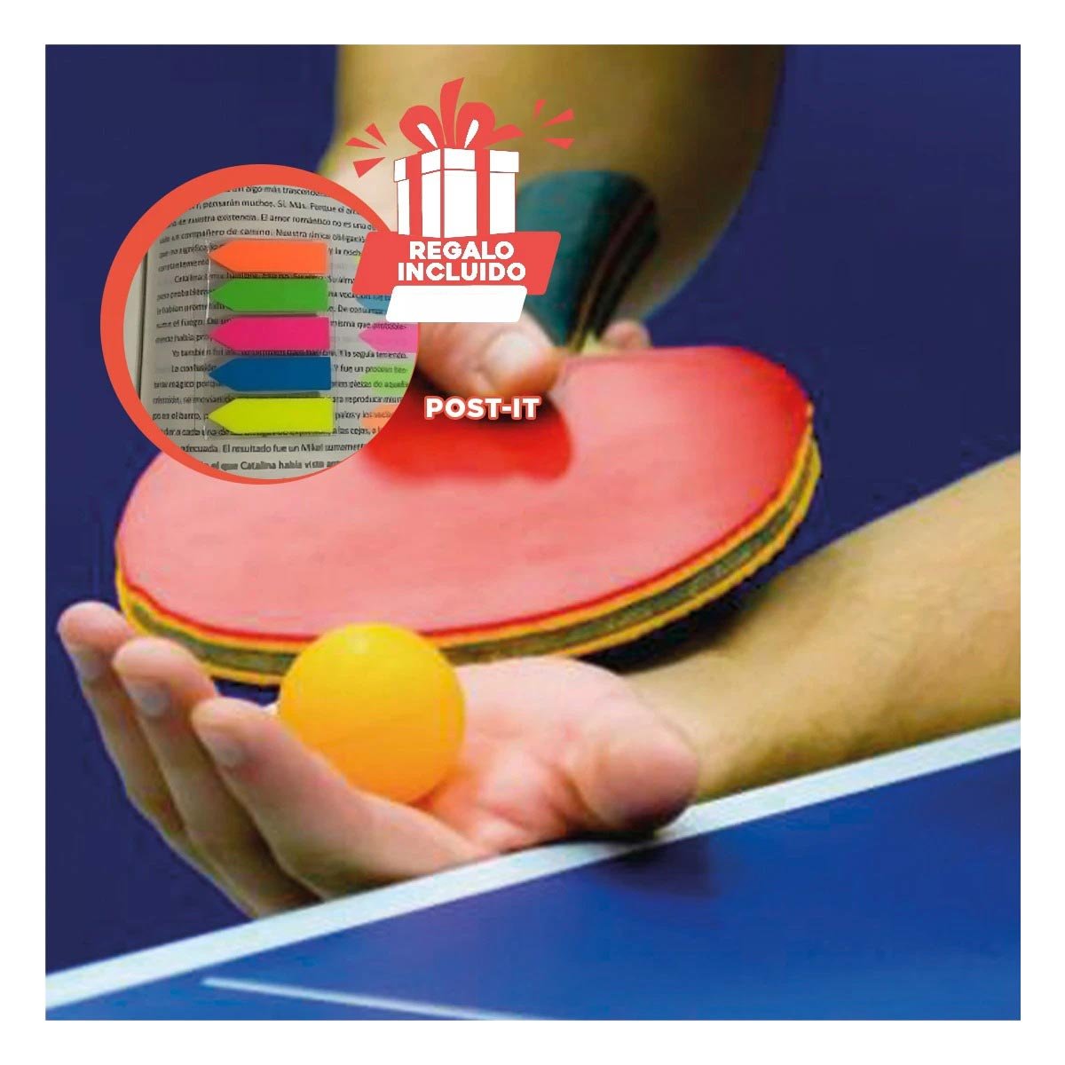 PACK6 KIT 60 PELOTAS DE PING PONG ANARANJADO PARA TENIS DE MESA Y+REGALO STICKER - 5