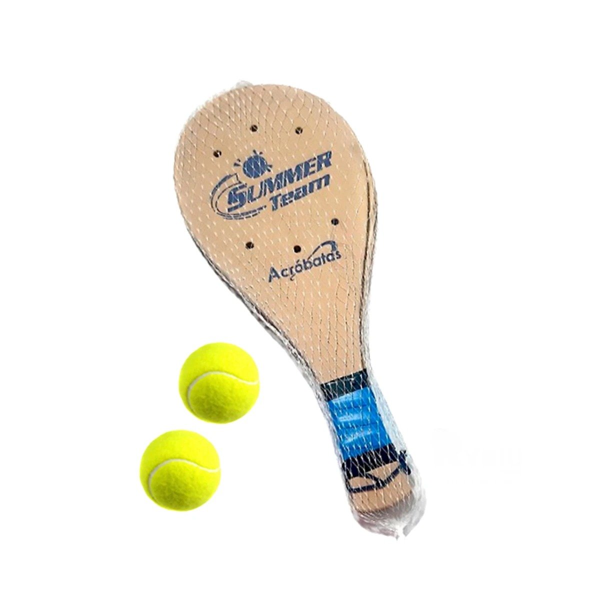 PACK12 RAQUETAS DE PLAYA JUNIOR CON PELOTA PARA JUEGO EN EXTERIOR Y+REGALO STICKER - 2