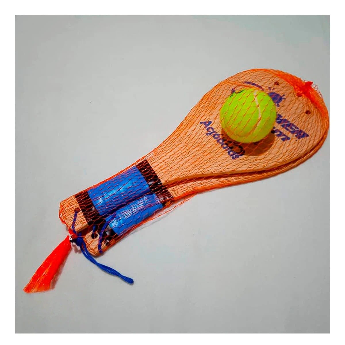 PACK12 RAQUETAS DE PLAYA JUNIOR CON PELOTA PARA JUEGO EN EXTERIOR Y+REGALO STICKER - 3
