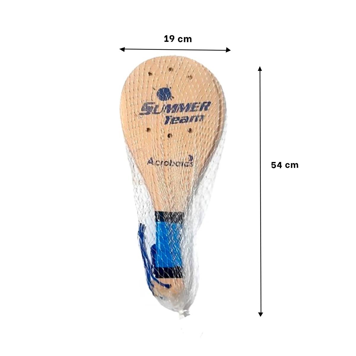 PACK12 RAQUETAS DE PLAYA JUNIOR CON PELOTA PARA JUEGO EN EXTERIOR Y+REGALO STICKER - 4