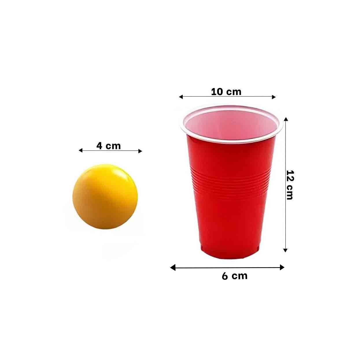 PACK4 KIT DE PING PONG CON VASOS PARA EVENTO SOCIAL - 4