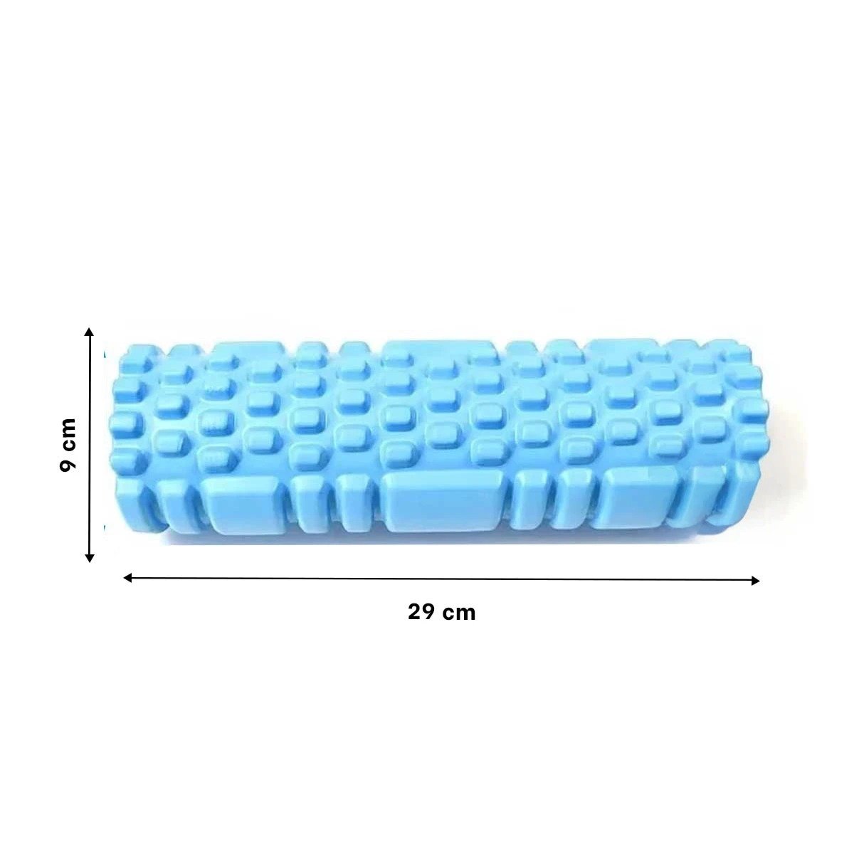 PACK12 CILINDRO ROLLER 29X9 EN CELESTE PRACTICO PARA MASAJES Y FITNESS - 4