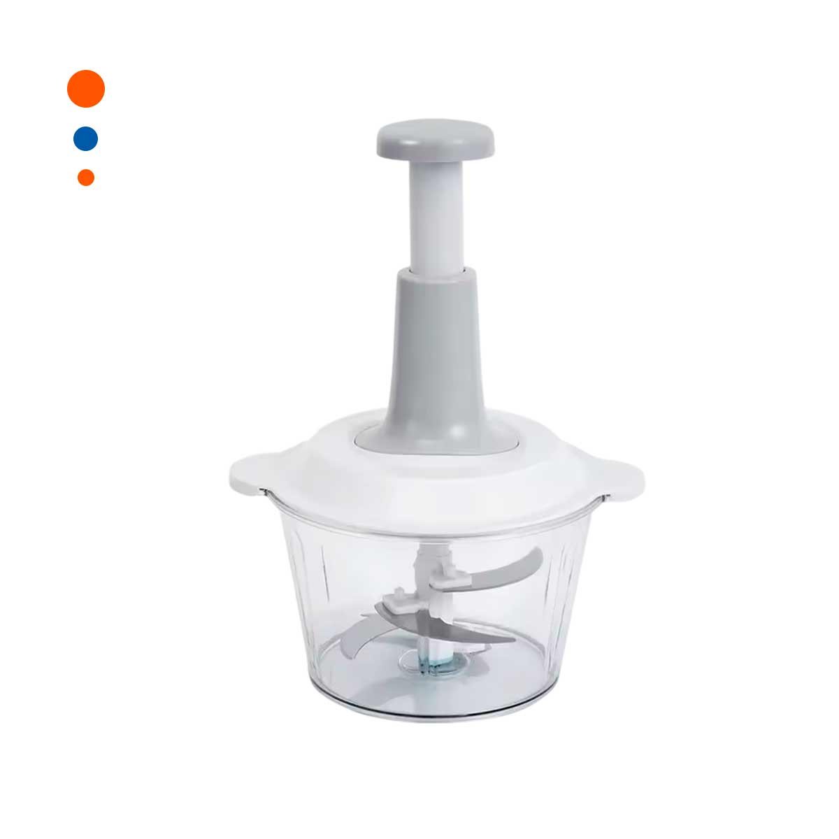 PACK12 CORTADOR MULTIFUNCIONAL 1 5L BLANCO Y PLOMO PARA PREPARAR ALIMENTOS Y+REGALO STICKER - 2