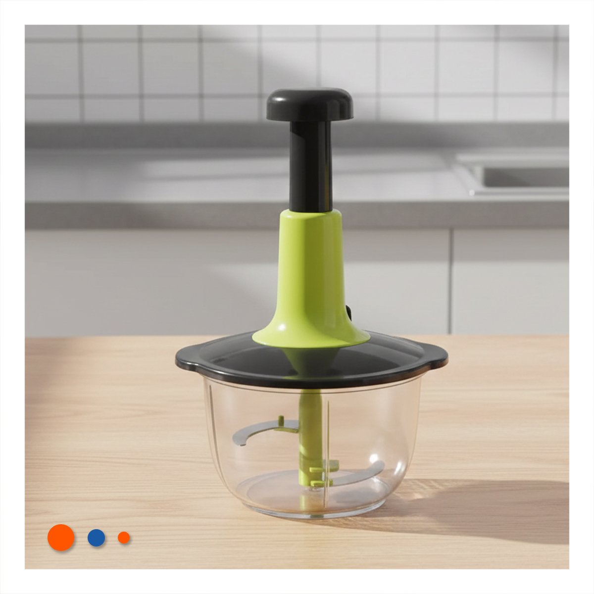 PACK6 CORTADOR PARA COCINA MULTIFUNCIONAL 1 5L BLANCO Y PLOMO PARA USO DIARIO - 3
