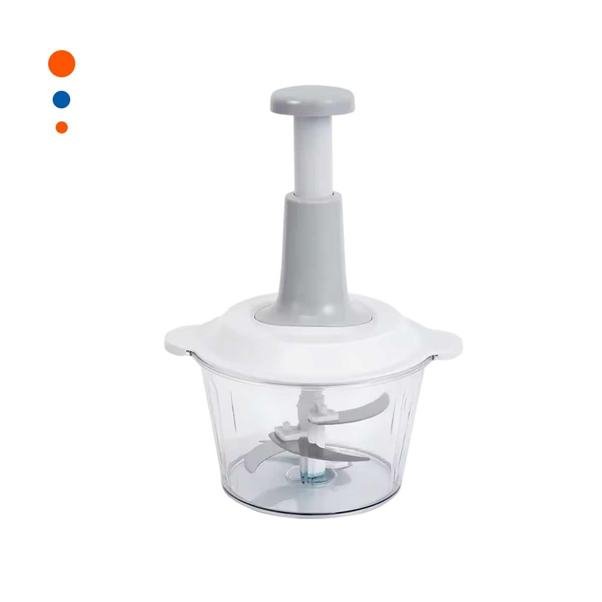 CORTADOR MULTIFUNCIONAL 1 5L BLANCO Y PLOMO PARA PREPARAR COMIDAS CASERAS Y+PAPEL REGALO - 1