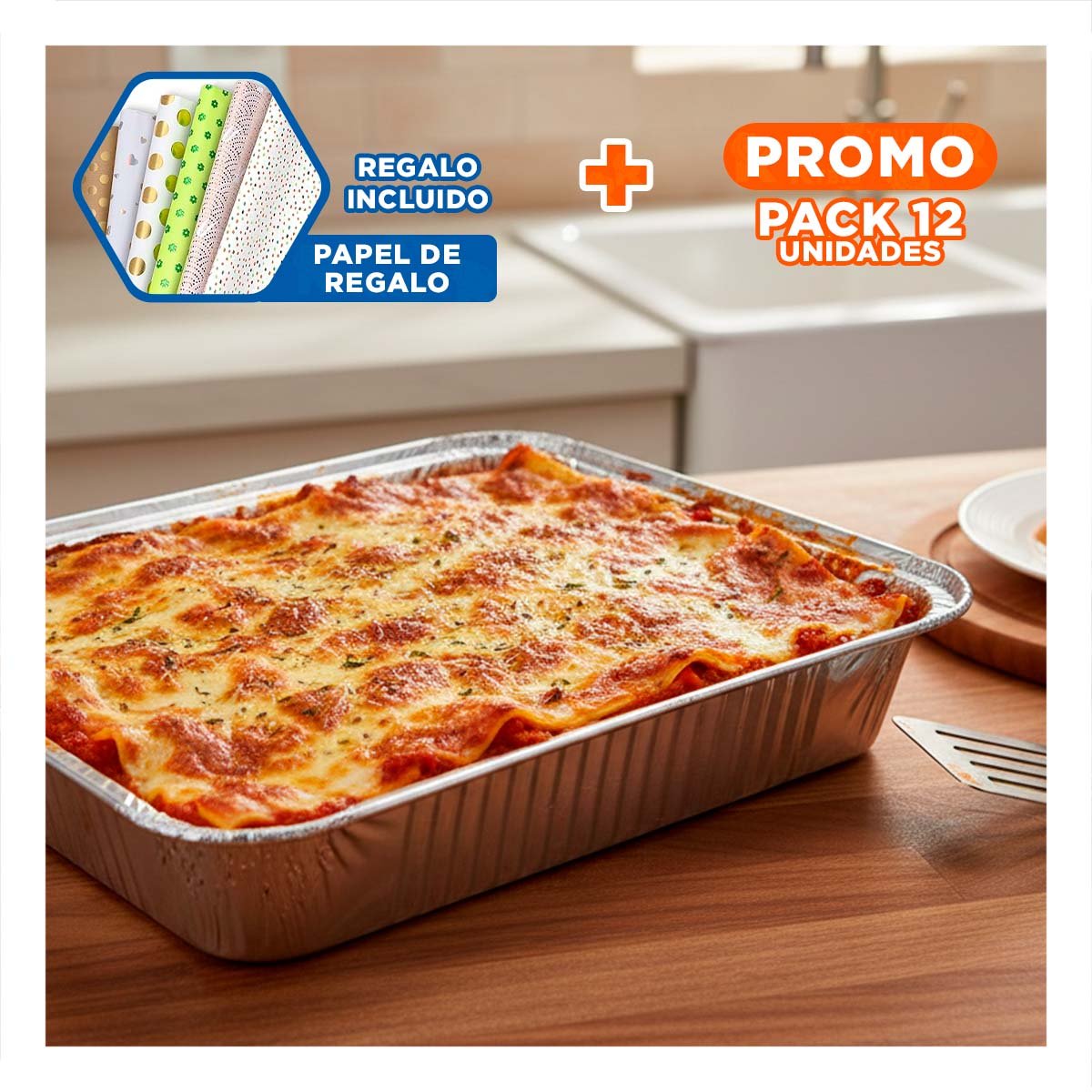 PACK12 PROCESADOR RAPIDO MULTIFUNCIONAL 1 5L BLANCO Y PLOMO PARA CORTAR VERDURAS Y+PAPEL REGALO - 1