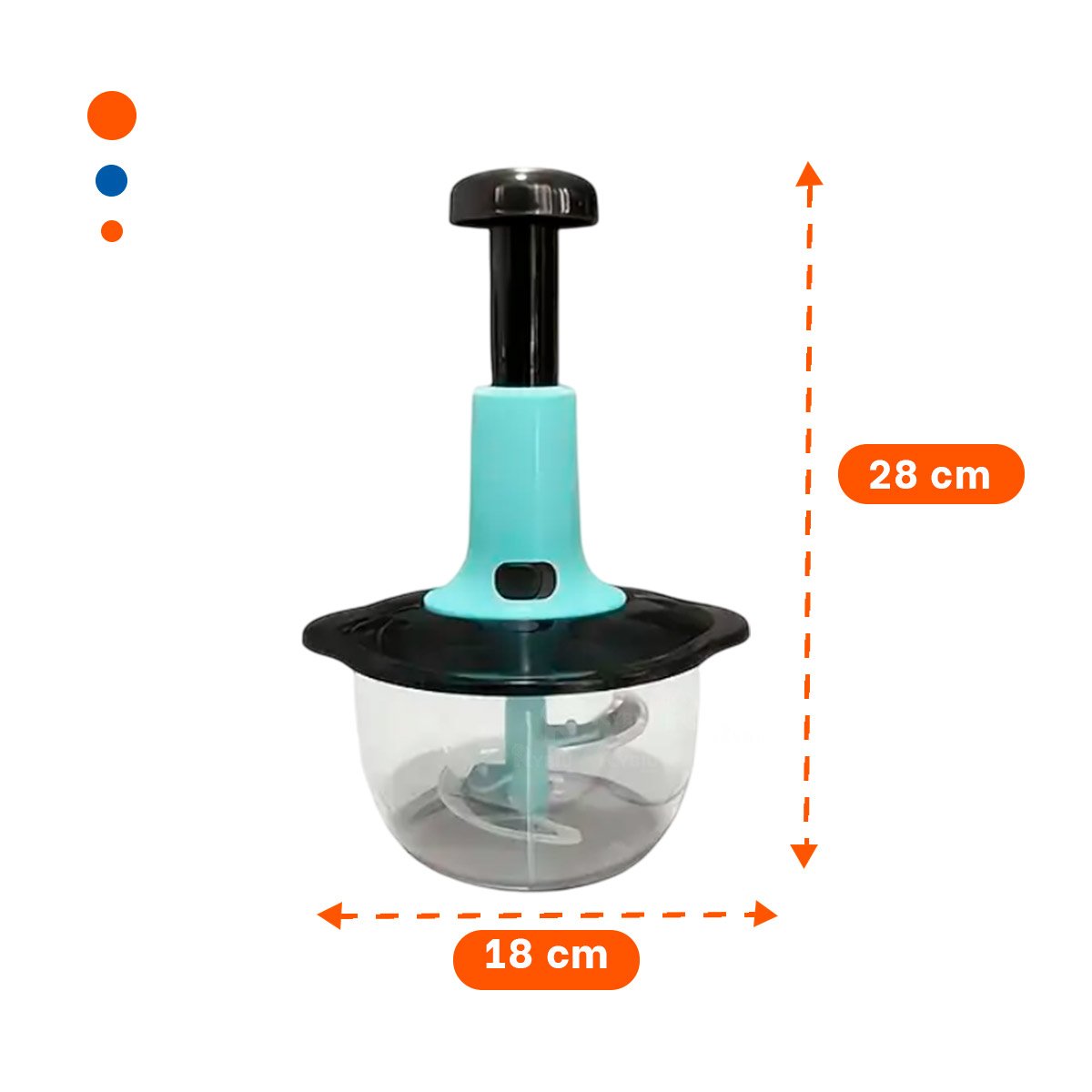 PACK2 CORTADOR DE VERDURAS MULTIFUNCIONAL 1 5L BLANCO Y PLOMO PARA USO FAMILIAR Y+PAPEL REGALO - 4