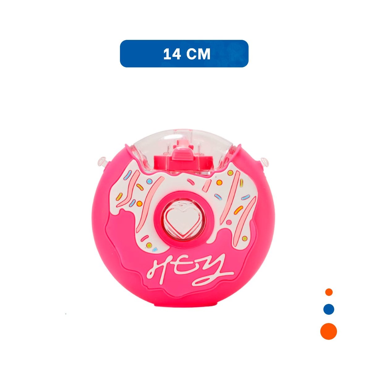 PACK6 BOTELLA PARA BEBIDAS FUCSIA CIRCULAR 14X5CM COMPACTA Y LIGERA - 4