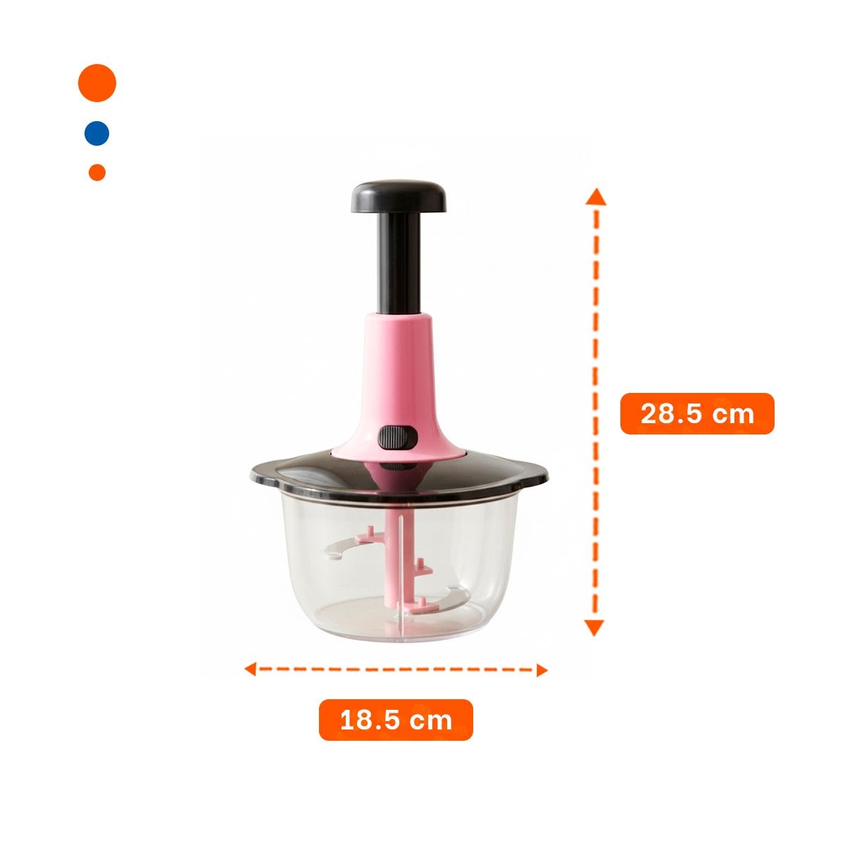 PACK4 TRITURADOR PARA COCINA MULTIFUNCIONAL 1 5L BLANCO Y PLOMO PARA FRUTAS Y+PAPEL REGALO - 4