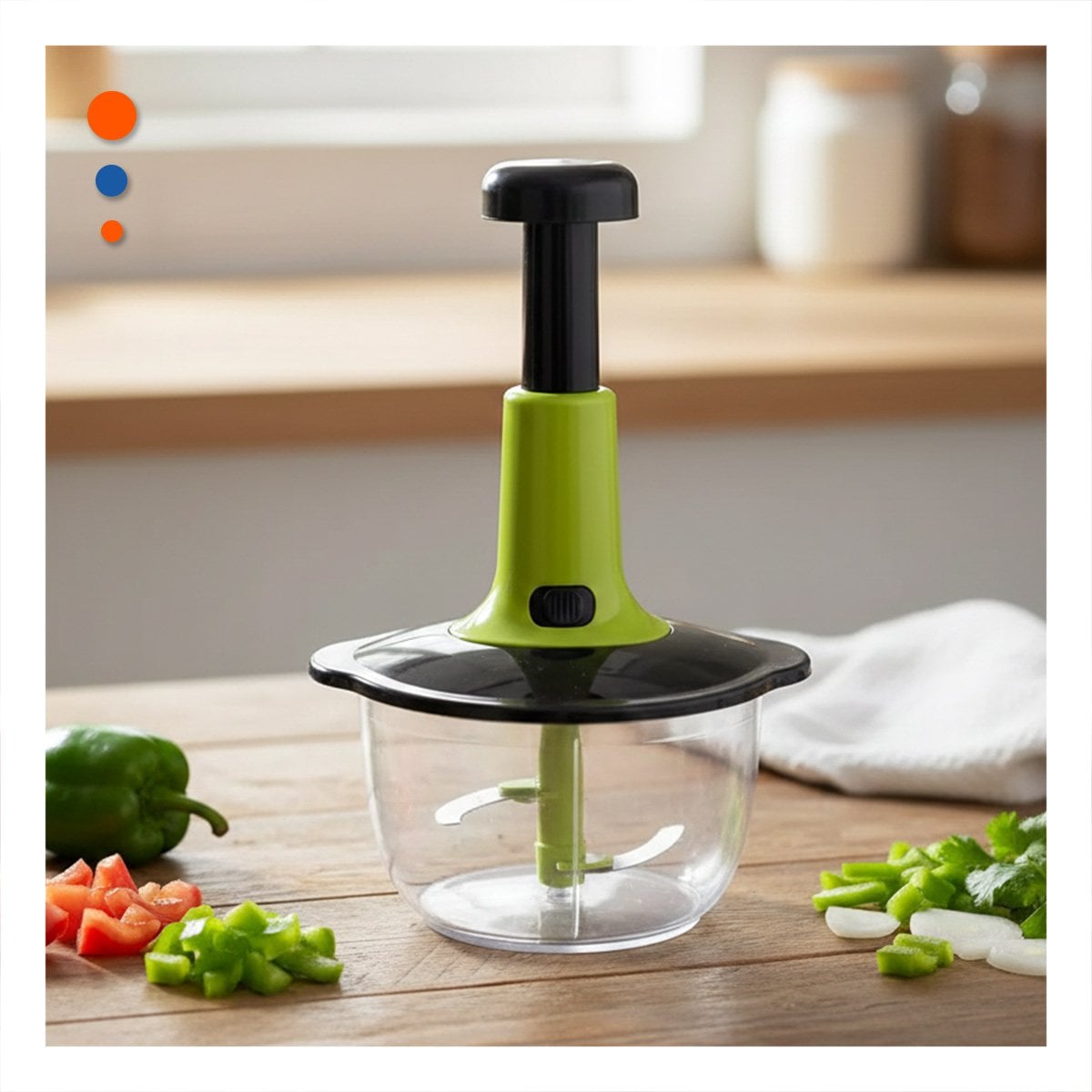 PROCESADOR COMPACTO MULTIFUNCIONAL 1 5L BLANCO Y PLOMO PARA COCINA RAPIDA Y FACIL - 1