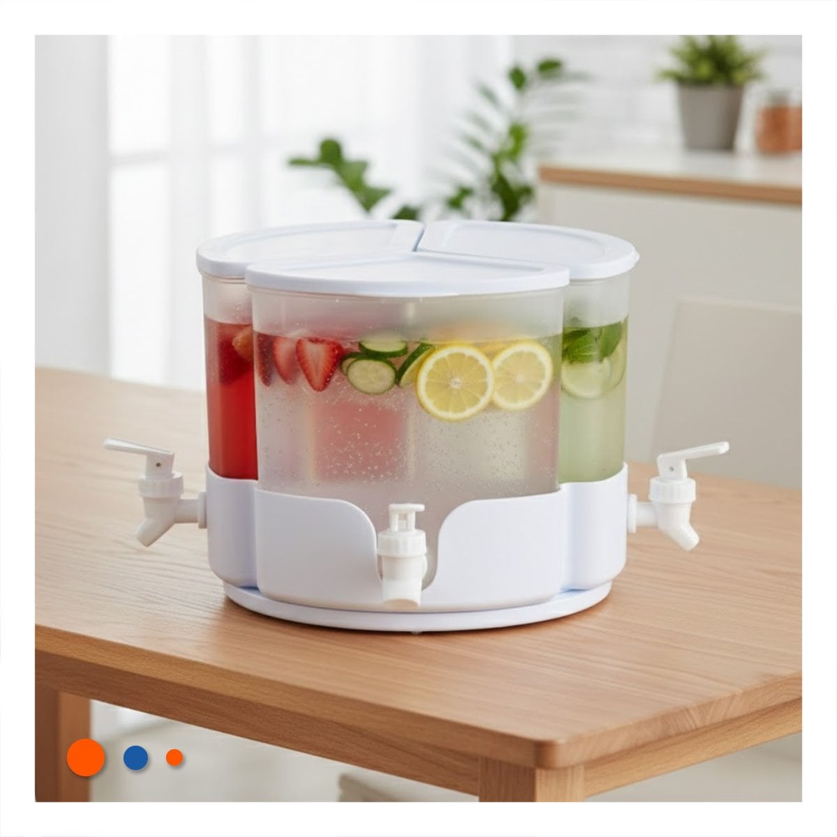 PACK2 CONTENEDOR DE HIELO VERDE CLIC LINEA COMODO PARA REFRIGERADOR Y HOGAR - 3