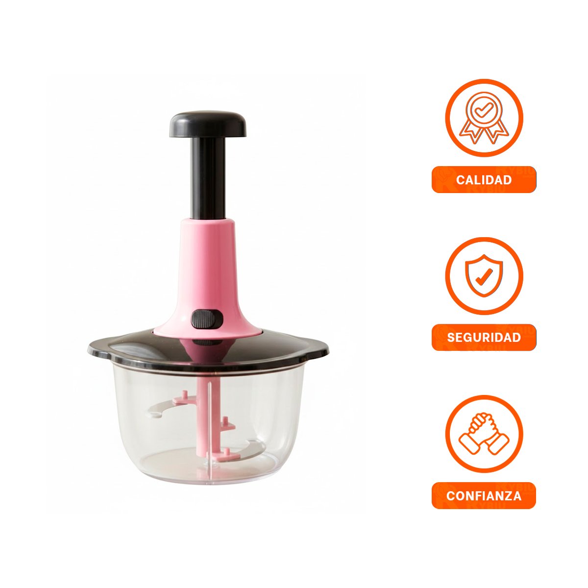 PROCESADOR COMPACTO MULTIFUNCIONAL 1 5L BLANCO Y PLOMO PARA COCINA RAPIDA Y FACIL - 3