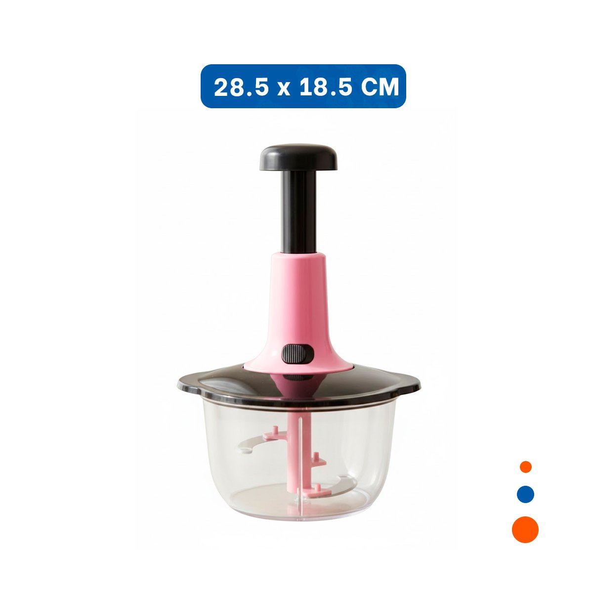 PROCESADOR COMPACTO MULTIFUNCIONAL 1 5L BLANCO Y PLOMO PARA COCINA RAPIDA Y FACIL - 4