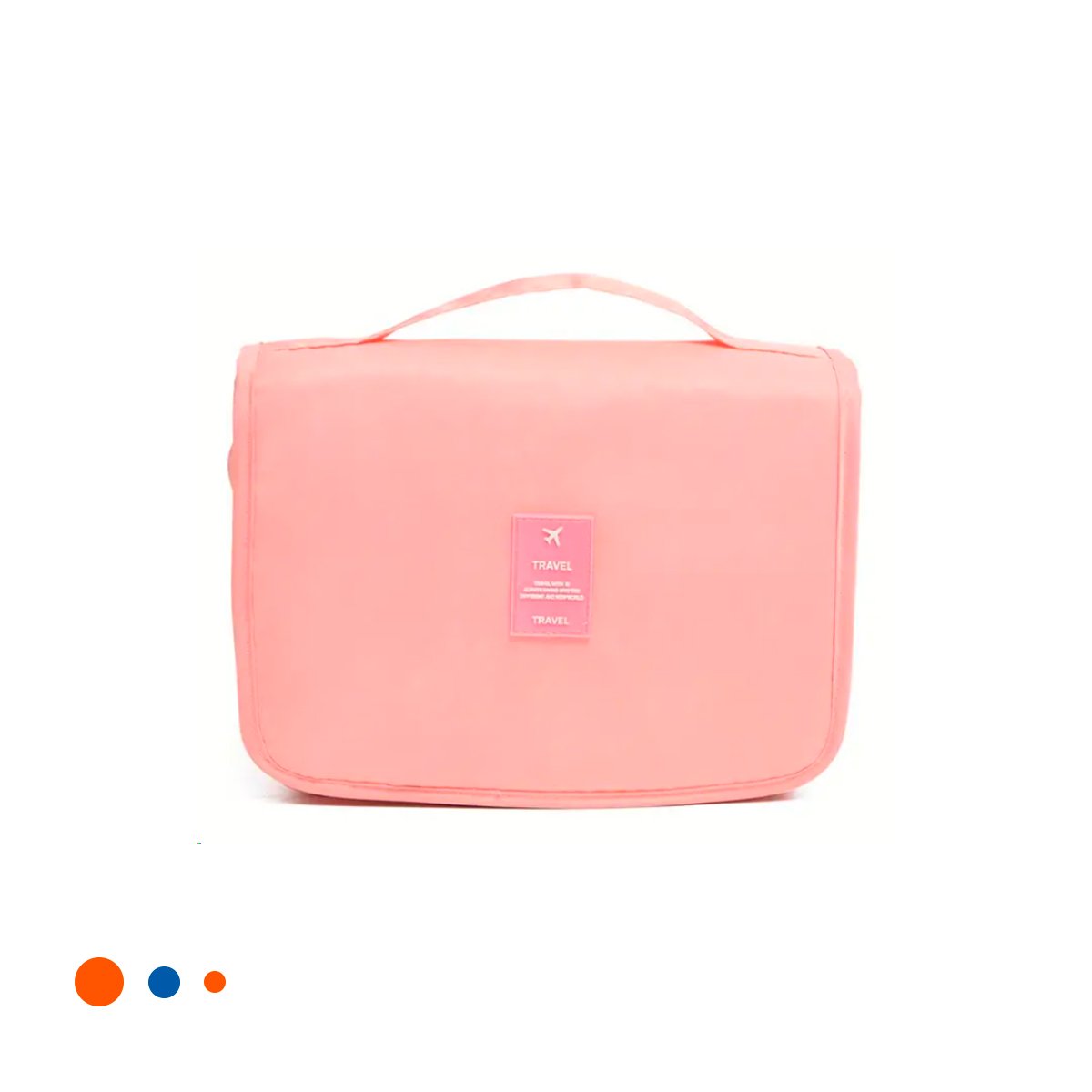 PACK2 ESTUCHE 24X8X19 CM ROSADO DE ASEO CON MEDIDAS COMPACTO Y+REGALO STICKER - 2
