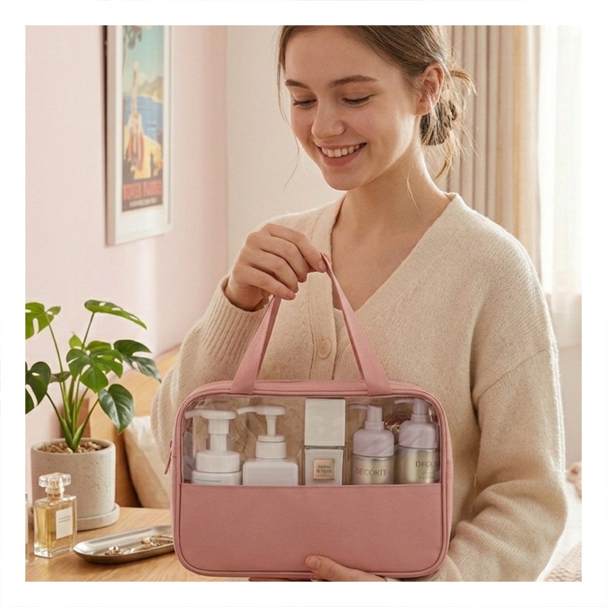 EQUIPO NECESER RECTANGULAR CON ASAS ROSADO TIEMPO RECREO Y+PAPEL REGALO - 3