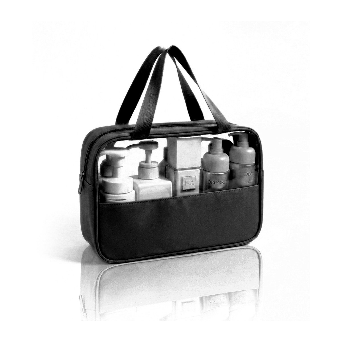 PACK6 ORGANIZADOR RECTANGULAR CON ASAS PARA VIAJE NEGRO MODERNO Y LIGERO Y+REGALO STICKER - 2