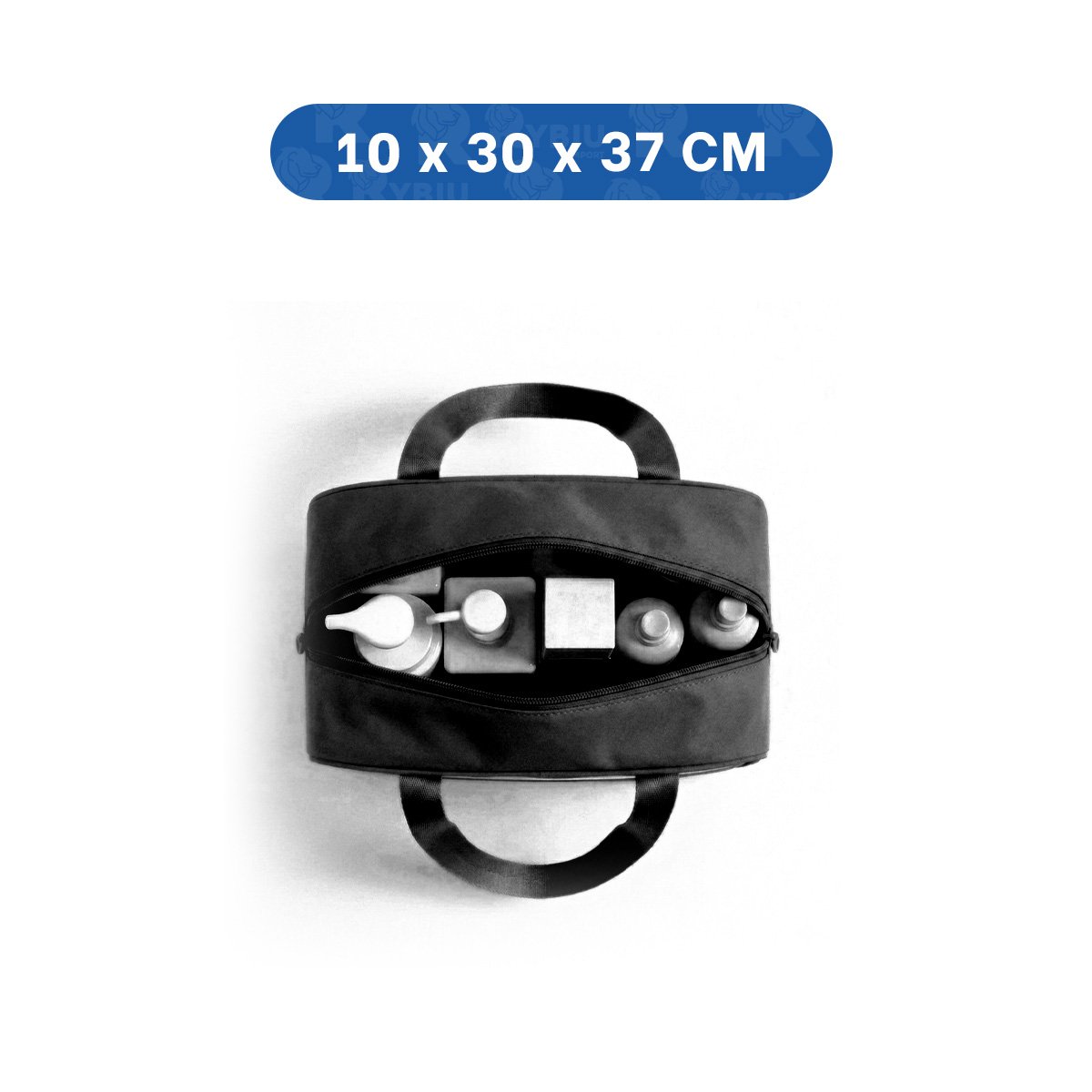 PACK6 ORGANIZADOR RECTANGULAR CON ASAS PARA VIAJE NEGRO MODERNO Y LIGERO Y+REGALO STICKER - 4