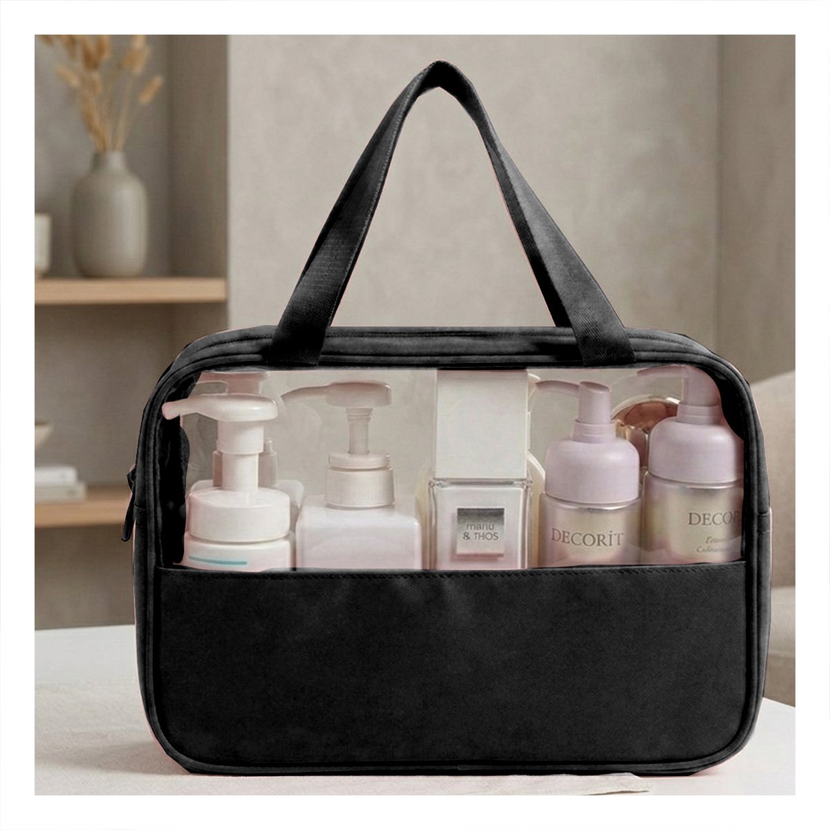 PACK4 CAJA RECTANGULAR CON ASAS PARA MAQUILLAJE NEGRO LIGERO Y DURADERO Y+REGALO STICKER - 5