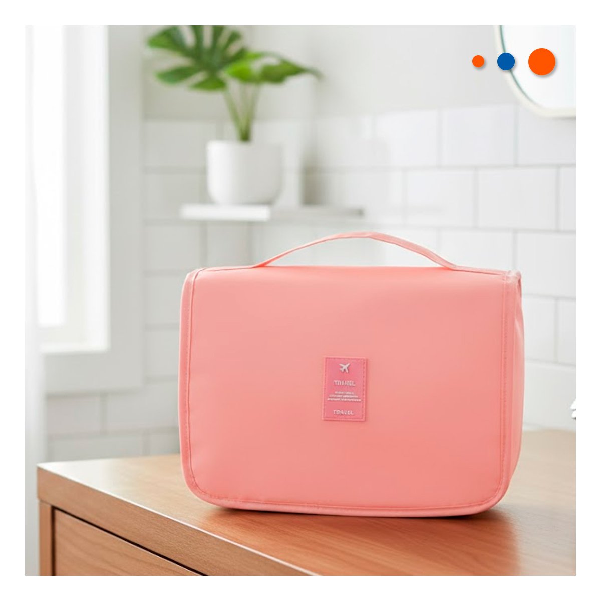 PACK4 PORTAOBJETOS COLGADOR 24X8X19 CM ROSADO PARA EQUIPAJE MAS ORDENADO Y+PAPEL REGALO - 5
