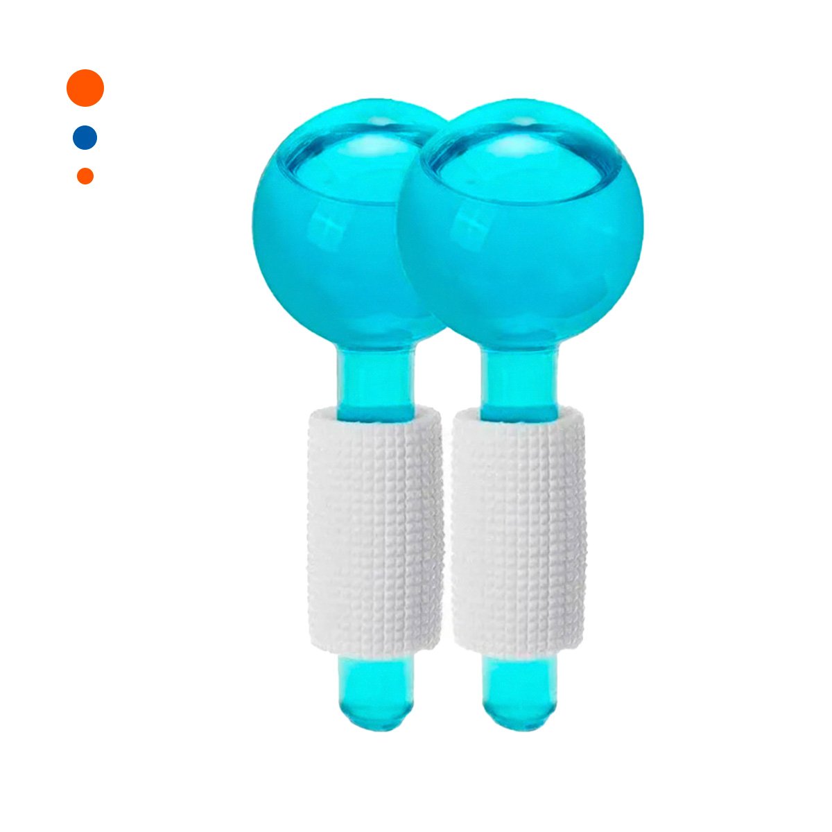 PACK12 SET FACIAL CON GLOBOS DE HIELO CELESTE PAR PARA CUIDADO PERSONAL Y+REGALO STICKER - 2