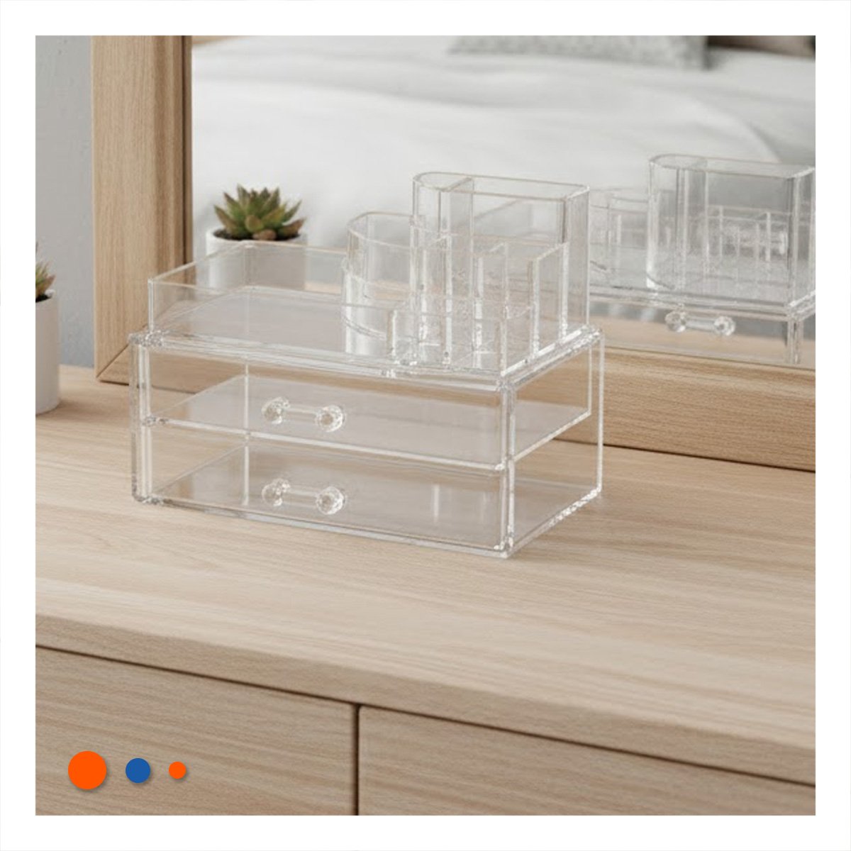 PACK6 ORGANIZADOR MULTIUSO PARA MAQUILLAJE ACCESORIOS Y ARTICULOS PERSONALES - 3