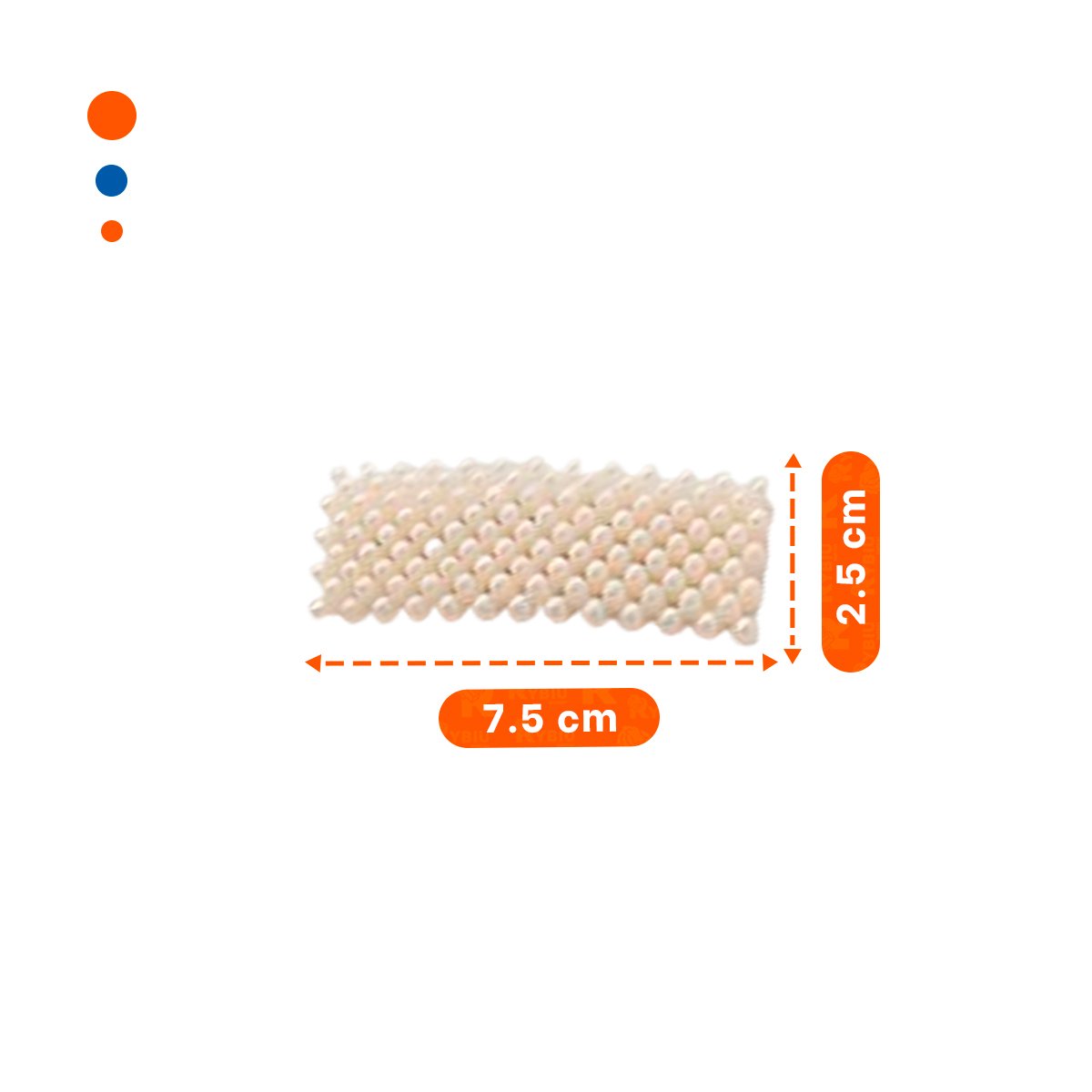 PINZAS 6 DE CABELLO CON PERLAS BEIGE ACCESORIO FEMENINO Y+REGALO STICKER - 4