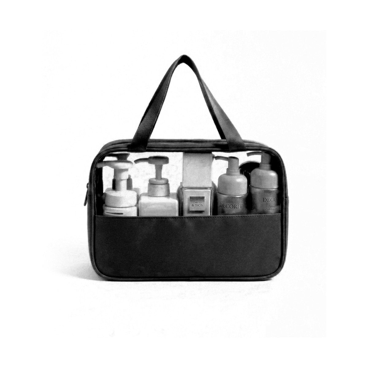 ORGANIZADOR RECTANGULAR CON ASAS PARA MAQUILLAJE NEGRO COMPACTO Y FUNCIONAL Y+REGALO STICKER - 3