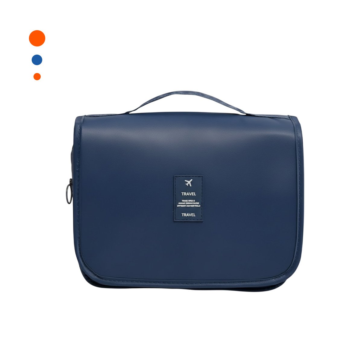 NECESER DE VIAJE 24X8X19CM AZUL COLGANTE CON GRAN CAPACIDAD PARA ARTICULOS Y+PAPEL REGALO - 1